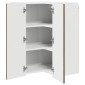 vidaXL Ντουλάπα Γωνίας PORTO Καφέ δρυς 57 x 57 x 80 εκ.