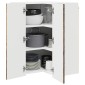 vidaXL Ντουλάπα Γωνίας PORTO Παλιό ξύλο 57 x 57 x 80 εκ.