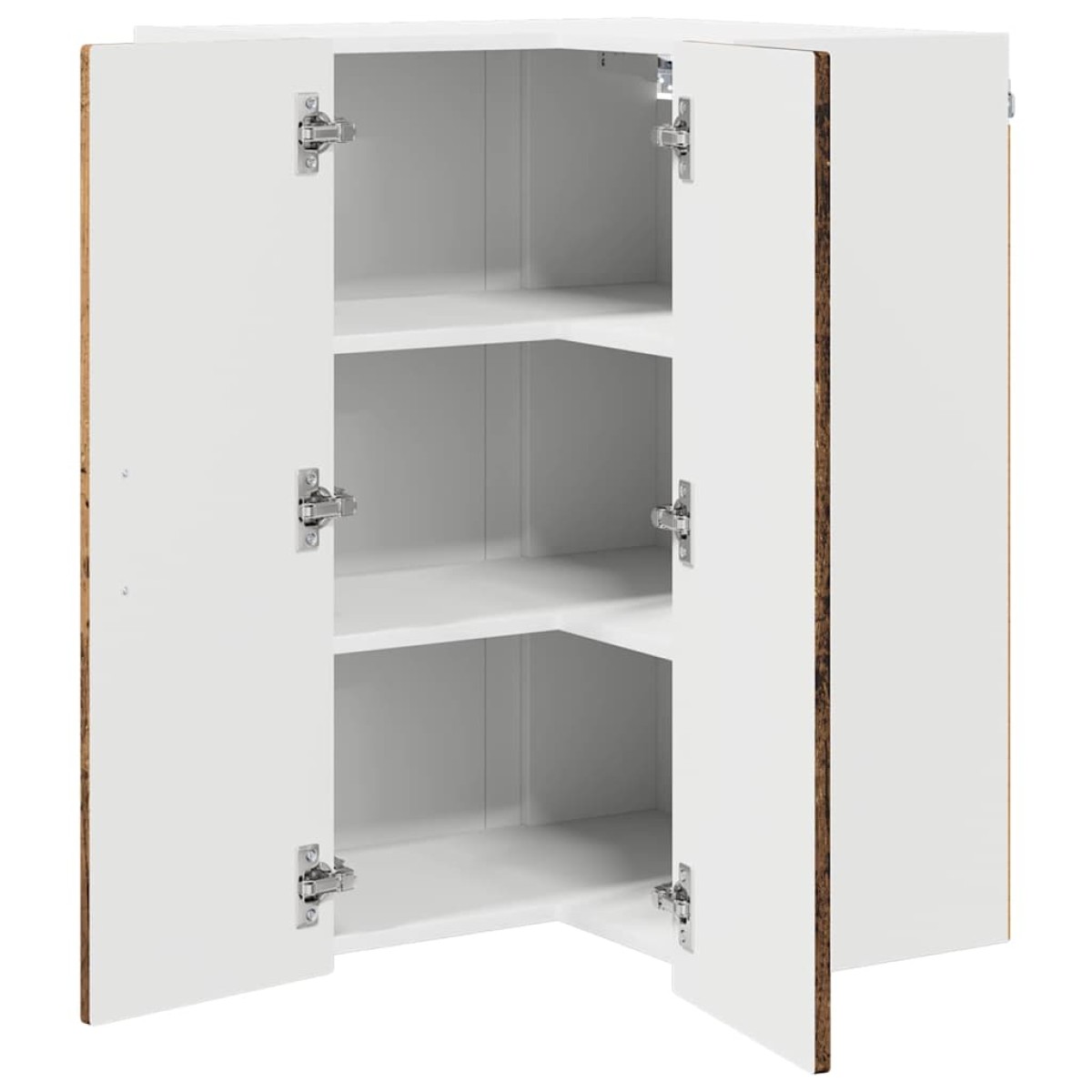 vidaXL Ντουλάπα Γωνίας PORTO Παλιό ξύλο 57 x 57 x 80 εκ.