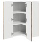vidaXL Ντουλάπα Γωνίας PORTO Παλιό ξύλο 57 x 57 x 80 εκ.