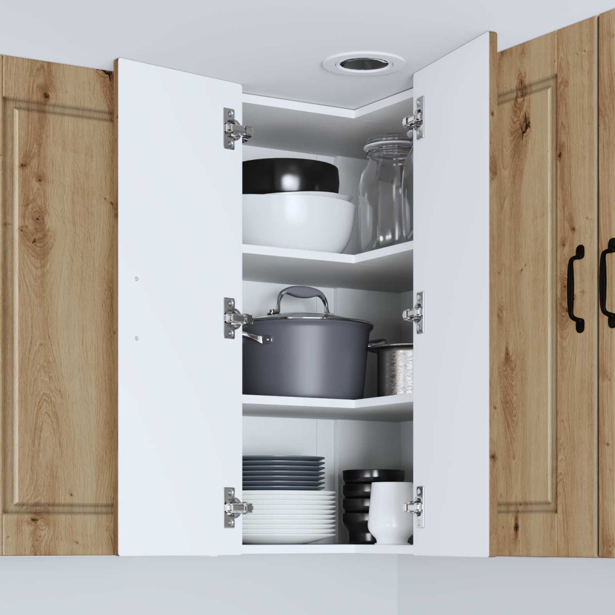 vidaXL Ντουλάπα Γωνίας PORTO Artisan Oak 57 x 57 x 80 εκ.