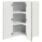vidaXL Ντουλάπα Γωνίας PORTO Artisan Oak 57 x 57 x 80 εκ.