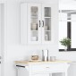 vidaXL Ραφιέρα τοίχου PORTO Λευκό 60 x 31 x 80 εκ. Επεξεργασμένο Ξύλο