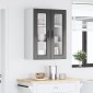 vidaXL Ραφιέρα τοίχου PORTO Μαύρο 60 x 31 x 80 εκ. Επεξεργασμένο Ξύλο