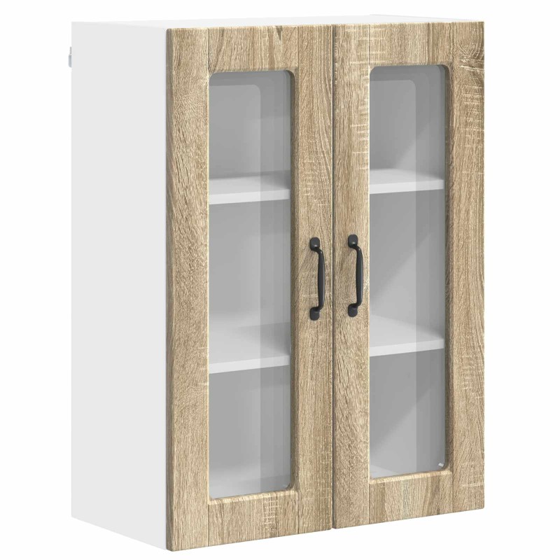 vidaXL Ραφιέρα τοίχου PORTO Δρύς Sonoma 60 x 31 x 80 εκ.