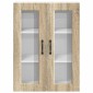 vidaXL Ραφιέρα τοίχου PORTO Δρύς Sonoma 60 x 31 x 80 εκ.