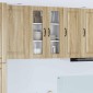 vidaXL Ραφιέρα τοίχου PORTO Δρύς Sonoma 60 x 31 x 80 εκ.