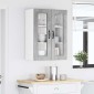 vidaXL Ραφιέρα τοίχου PORTO Σκυρόδεμα Γκρι 60 x 31 x 80 εκ.