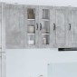 vidaXL Ραφιέρα τοίχου PORTO Σκυρόδεμα Γκρι 60 x 31 x 80 εκ.