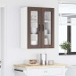 vidaXL Ραφιέρα τοίχου PORTO Καφέ δρυς 60 x 31 x 80 εκ.