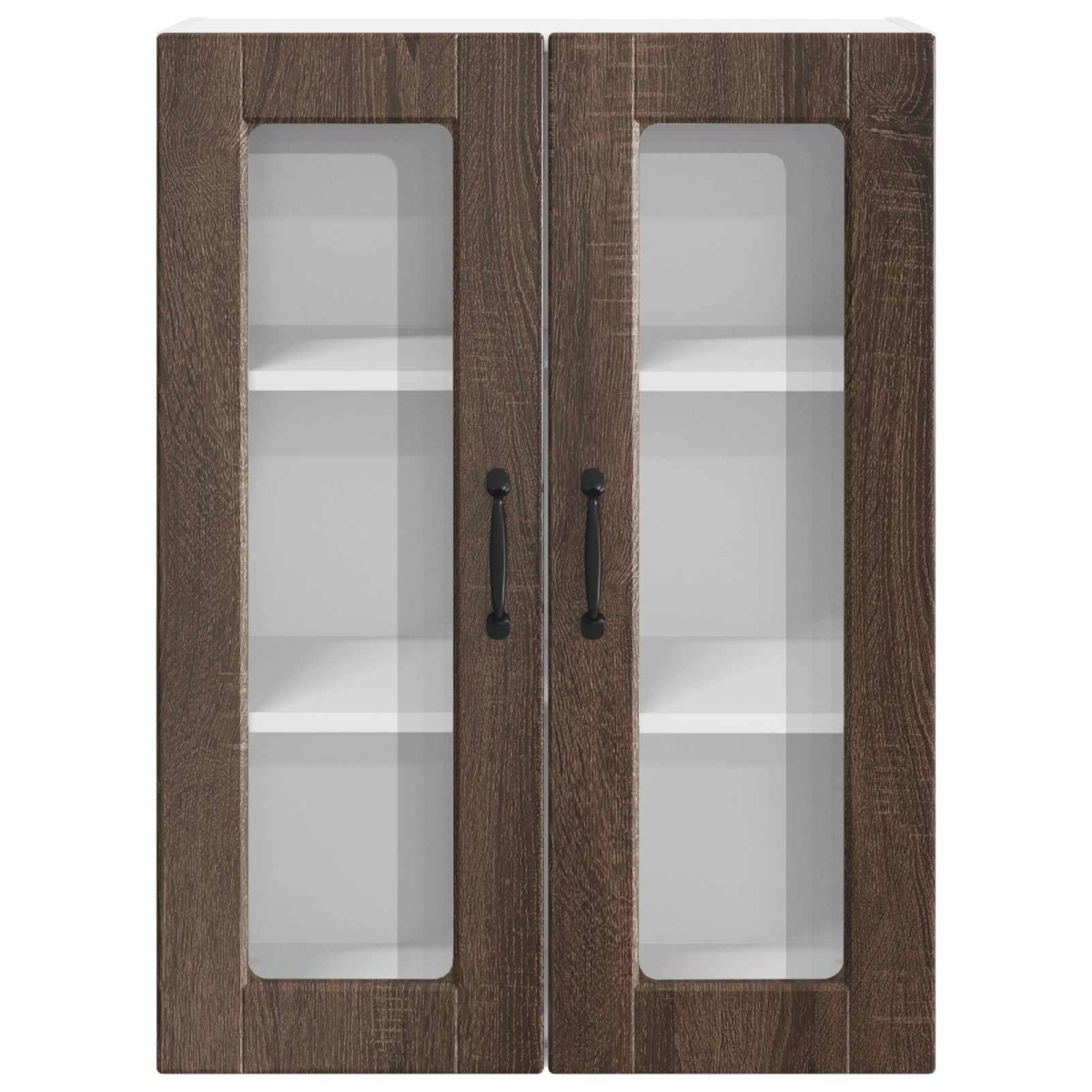 vidaXL Ραφιέρα τοίχου PORTO Καφέ δρυς 60 x 31 x 80 εκ.