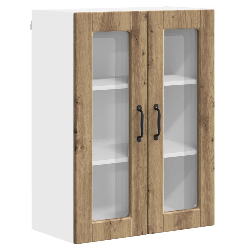 vidaXL Ραφιέρα τοίχου PORTO Artisan Oak 60 x 31 x 80 εκ.
