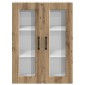 vidaXL Ραφιέρα τοίχου PORTO Artisan Oak 60 x 31 x 80 εκ.