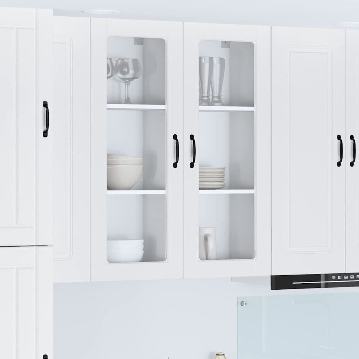 vidaXL Ραφιέρα τοίχου PORTO Λευκό 40 x 31 x 100 εκ. Επεξεργασμένο Ξύλο