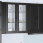 vidaXL Ραφιέρα τοίχου PORTO Μαύρο 40 x 31 x 100 εκ. Επεξεργασμένο Ξύλο