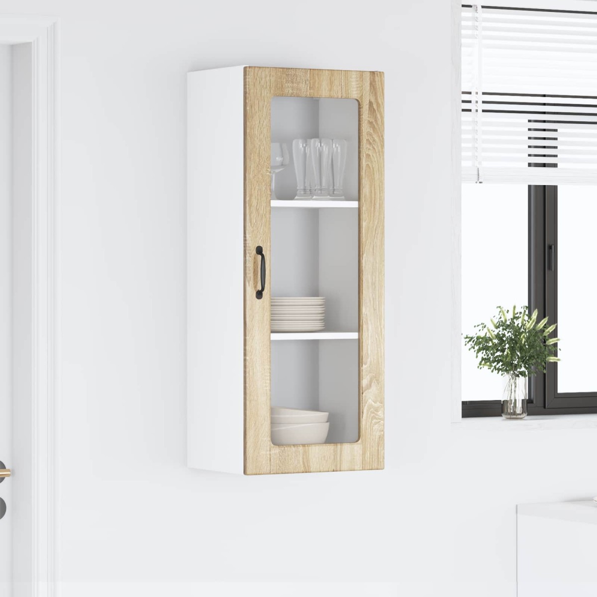vidaXL Ραφιέρα τοίχου PORTO Δρύς Sonoma 40 x 31 x 100 εκ.