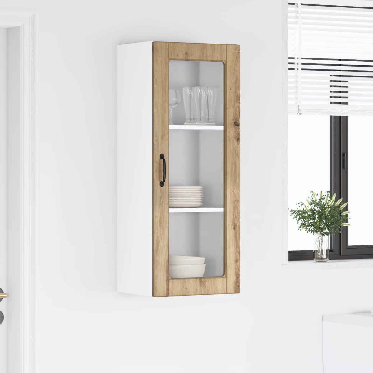 vidaXL Ραφιέρα τοίχου PORTO Artisan Oak 40 x 31 x 100 εκ.