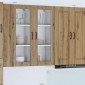 vidaXL Ραφιέρα τοίχου PORTO Artisan Oak 40 x 31 x 100 εκ.