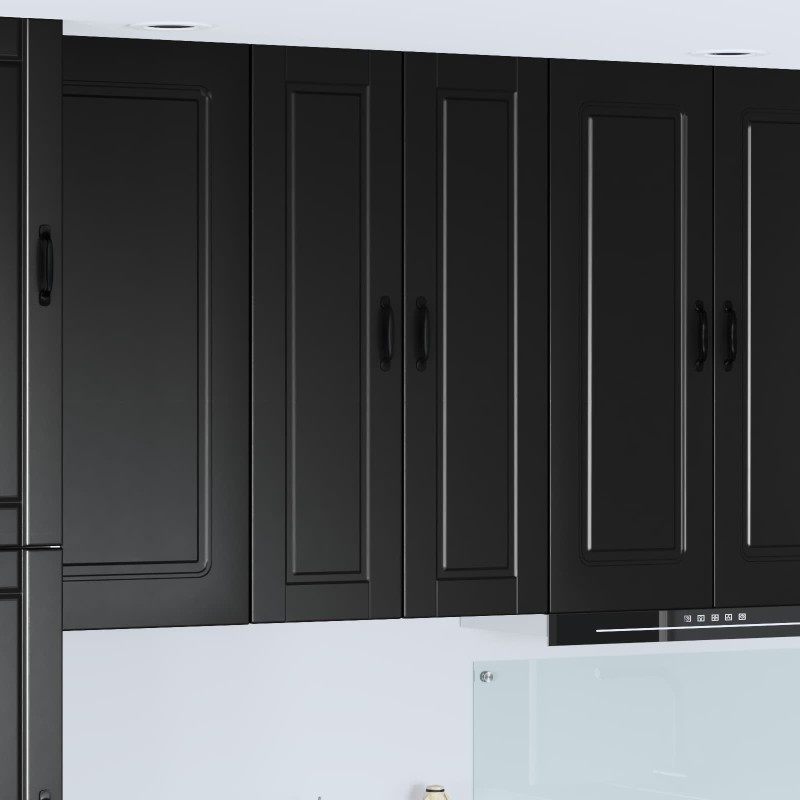 vidaXL Ντουλάπα Τοίχου PORTO Μαύρο 30 x 31 x 100 εκ.