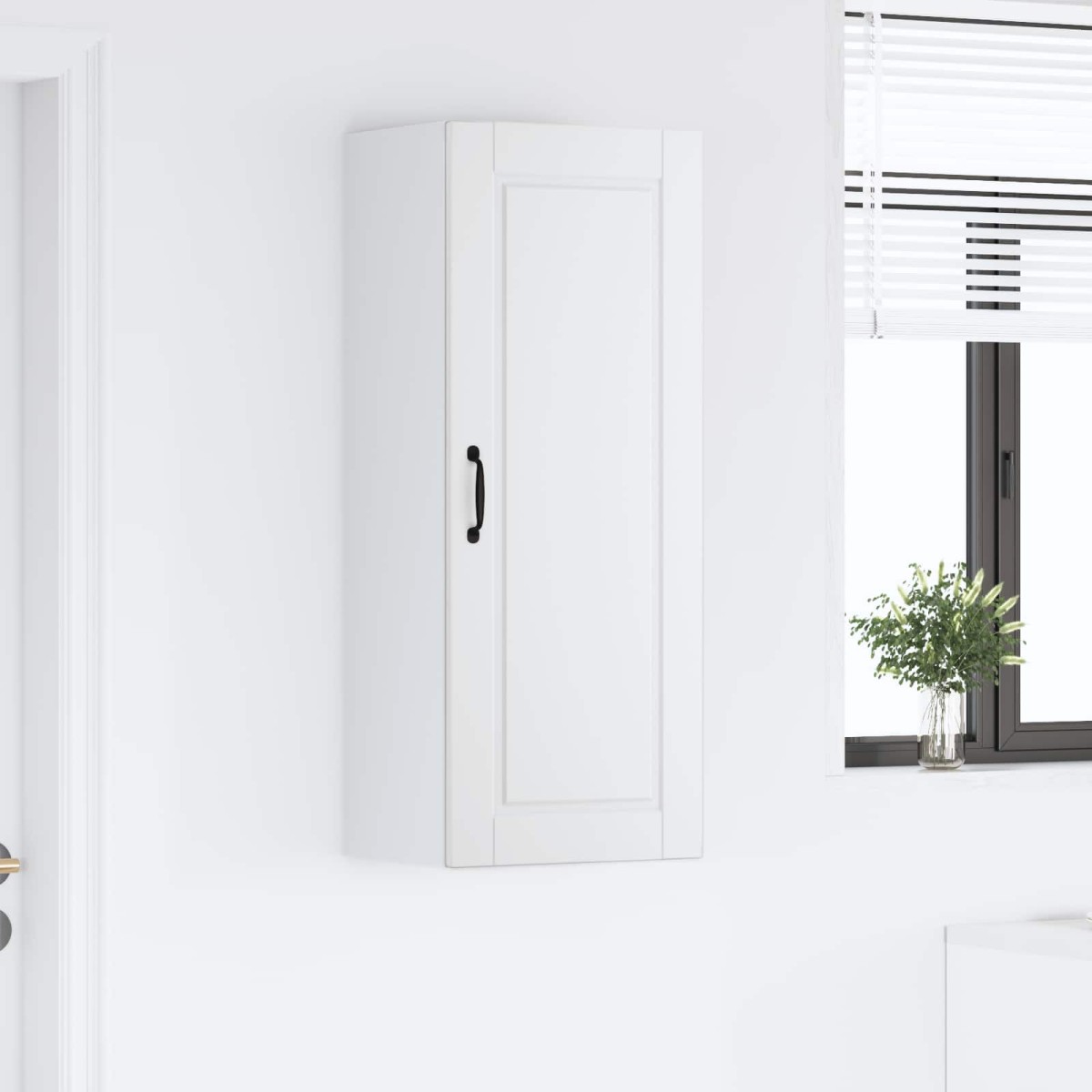 vidaXL Ντουλάπα Τοίχου PORTO Λευκό 40 x 31 x 100 εκ.