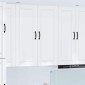 vidaXL Ντουλάπα Τοίχου PORTO Υψηλής γυαλάδας λευκό 40 x 31 x 100 εκ.