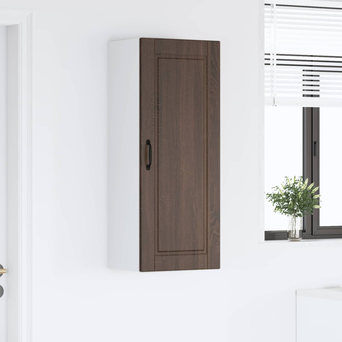 vidaXL Ντουλάπα Τοίχου PORTO Καφέ δρυς 40 x 31 x 100 εκ.