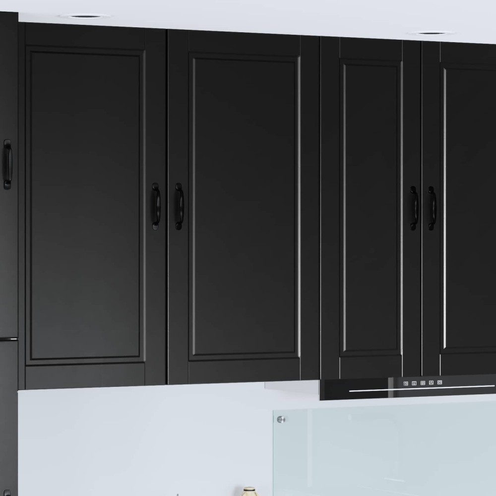 vidaXL Ντουλάπα Τοίχου PORTO Μαύρο 50 x 31 x 100 εκ.