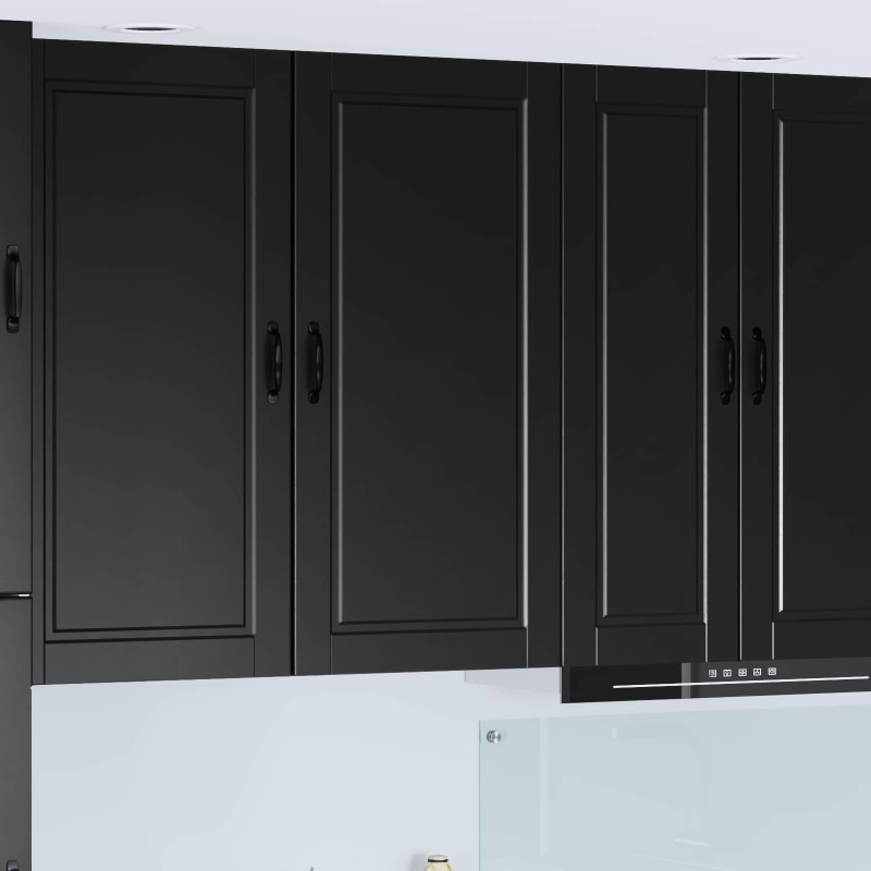 vidaXL Ντουλάπα Τοίχου PORTO Μαύρο 50 x 31 x 100 εκ.