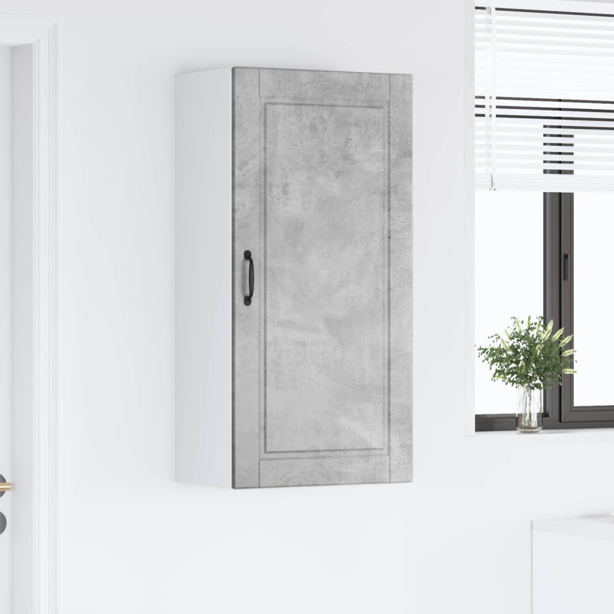 vidaXL Ντουλάπα Τοίχου PORTO Σκυρόδεμα Γκρι 50 x 31 x 100 εκ.