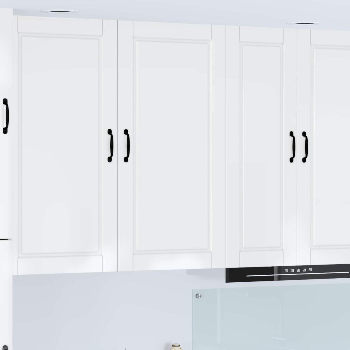 vidaXL Ντουλάπα Τοίχου PORTO Υψηλής γυαλάδας λευκό 50 x 31 x 100 εκ.