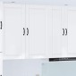 vidaXL Ντουλάπα Τοίχου PORTO Υψηλής γυαλάδας λευκό 50 x 31 x 100 εκ.