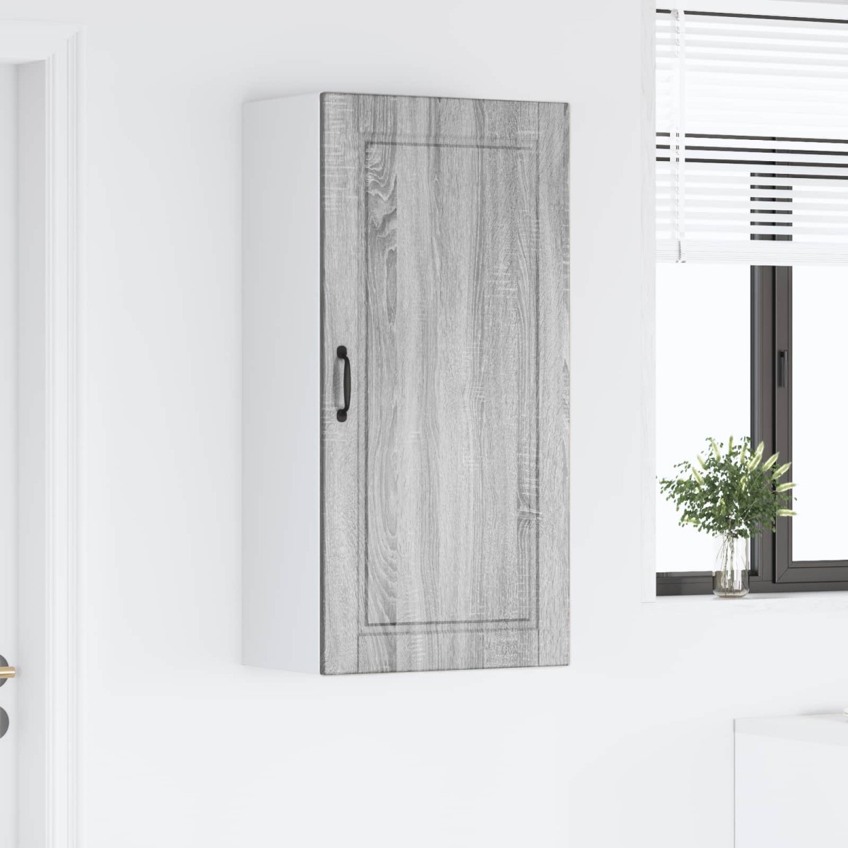 vidaXL Ντουλάπα Τοίχου PORTO Γκρίζο Σονομα 50 x 31 x 100 εκ.
