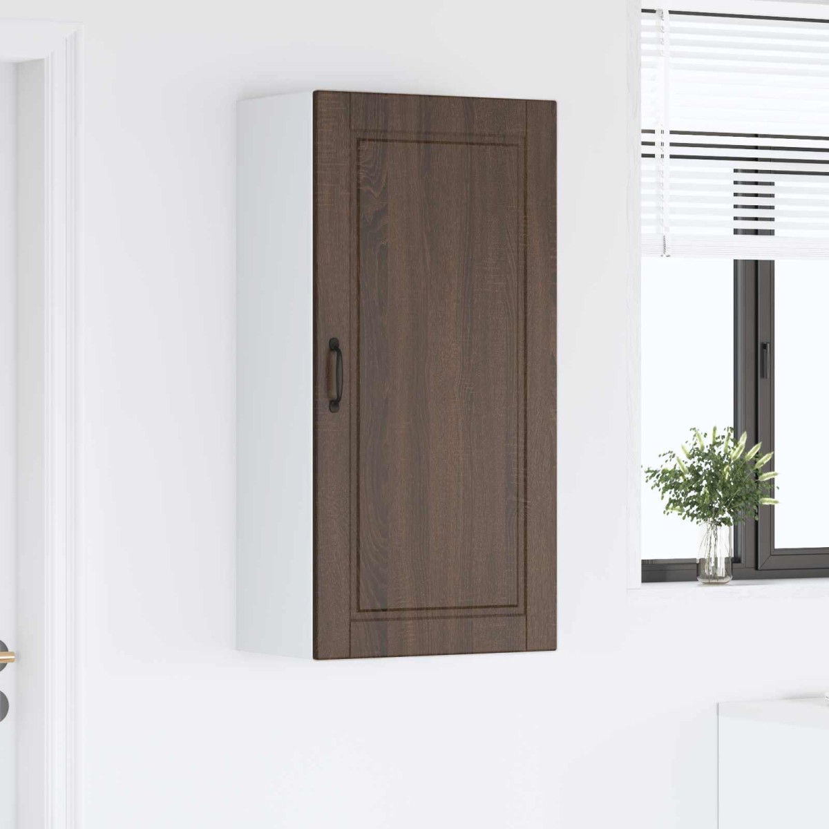 vidaXL Ντουλάπα Τοίχου PORTO Καφέ δρυς 50 x 31 x 100 εκ.