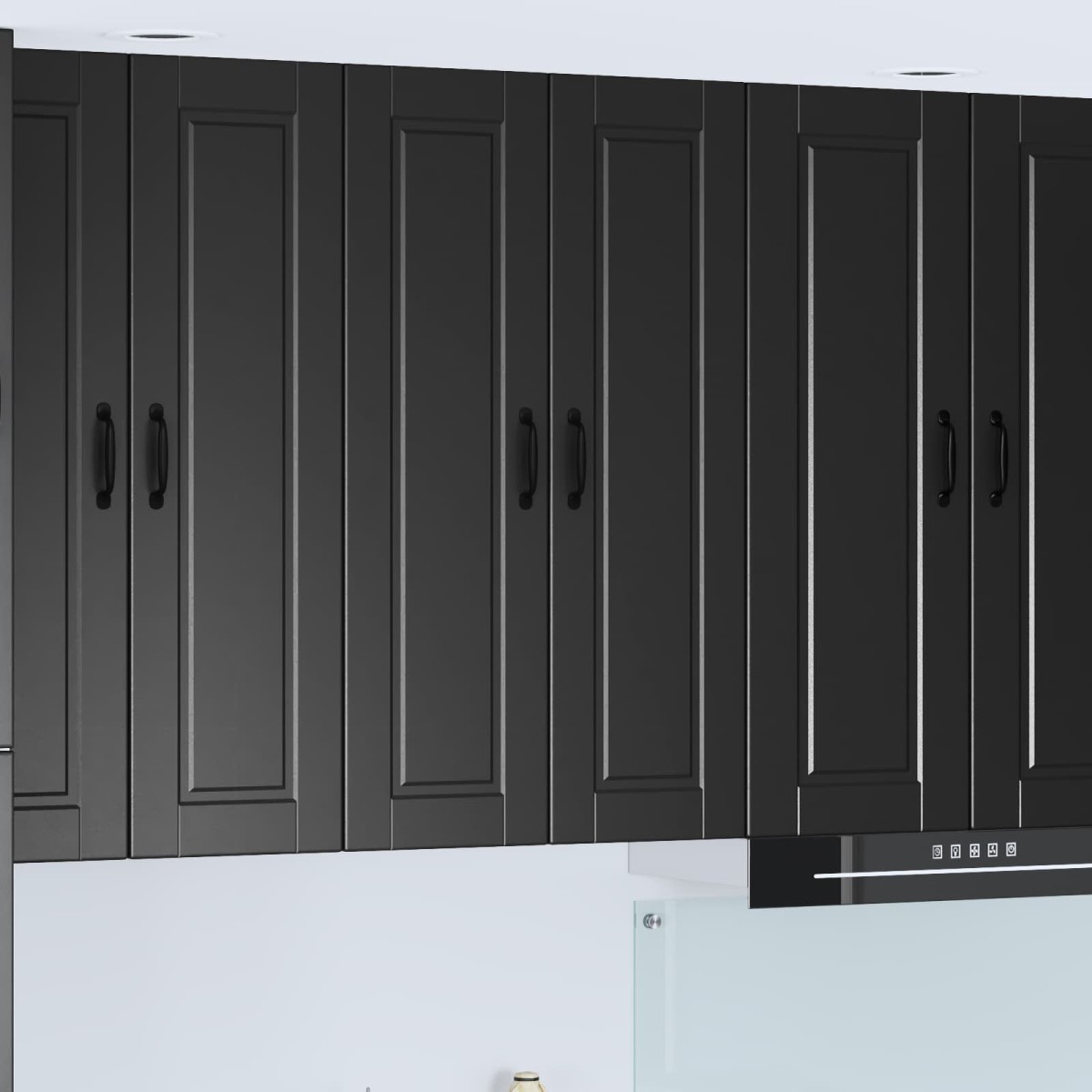 vidaXL Ντουλάπα Τοίχου PORTO Μαύρο 60 x 31 x 100 εκ.