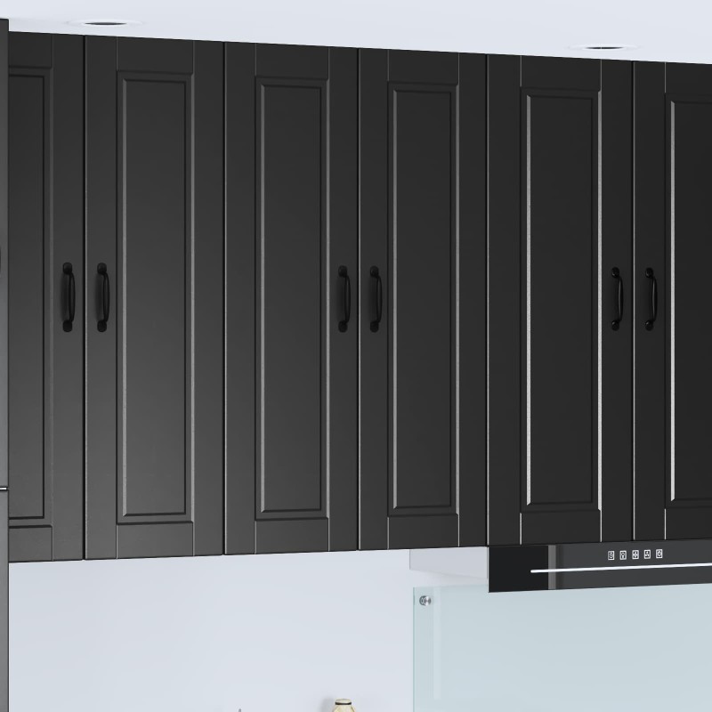 vidaXL Ντουλάπα Τοίχου PORTO Μαύρο 60 x 31 x 100 εκ.