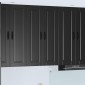 vidaXL Ντουλάπα Τοίχου PORTO Μαύρο 60 x 31 x 100 εκ.