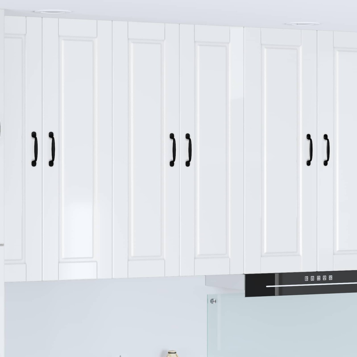 vidaXL Ντουλάπα Τοίχου PORTO Υψηλής γυαλάδας λευκό 60 x 31 x 100 εκ.