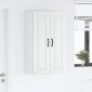 vidaXL Ντουλάπα Τοίχου PORTO Υψηλής γυαλάδας λευκό 60 x 31 x 100 εκ.