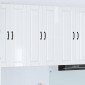 vidaXL Ντουλάπα Τοίχου PORTO Υψηλής γυαλάδας λευκό 60 x 31 x 100 εκ.