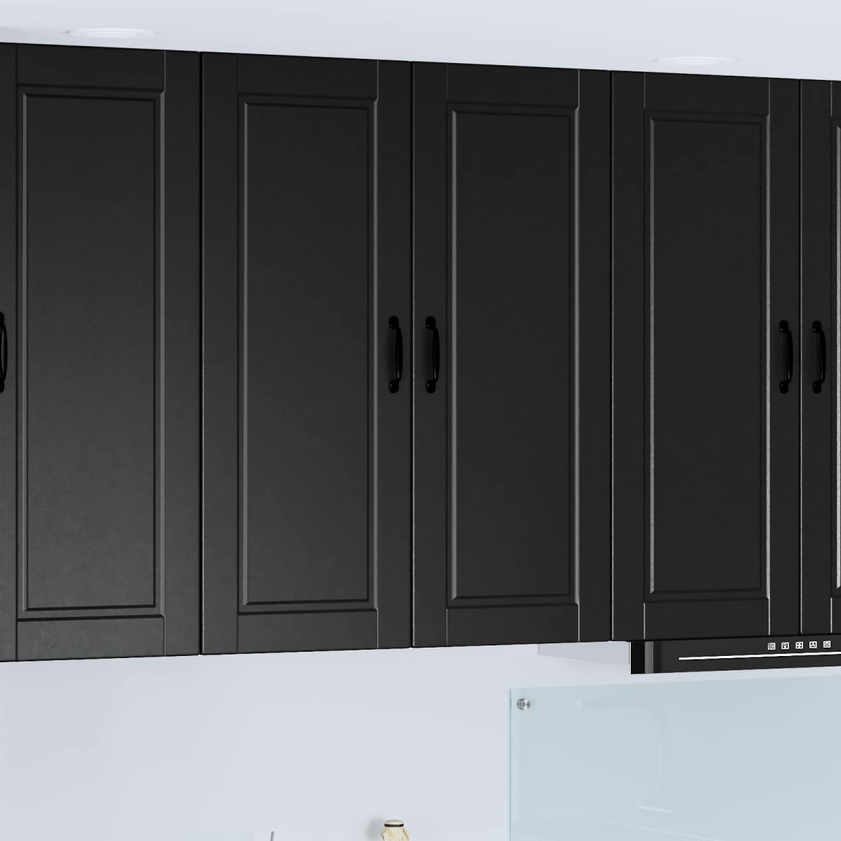 vidaXL Ντουλάπα Τοίχου PORTO Μαύρο 80 x 31 x 100 εκ.