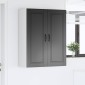 vidaXL Ντουλάπα Τοίχου PORTO Μαύρο 80 x 31 x 100 εκ.