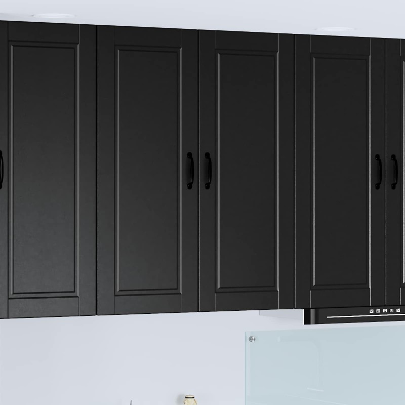 vidaXL Ντουλάπα Τοίχου PORTO Μαύρο 80 x 31 x 100 εκ.