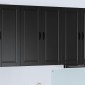 vidaXL Ντουλάπα Τοίχου PORTO Μαύρο 80 x 31 x 100 εκ.