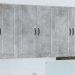 vidaXL Ντουλάπα Τοίχου PORTO Σκυρόδεμα Γκρι 80 x 31 x 100 εκ.