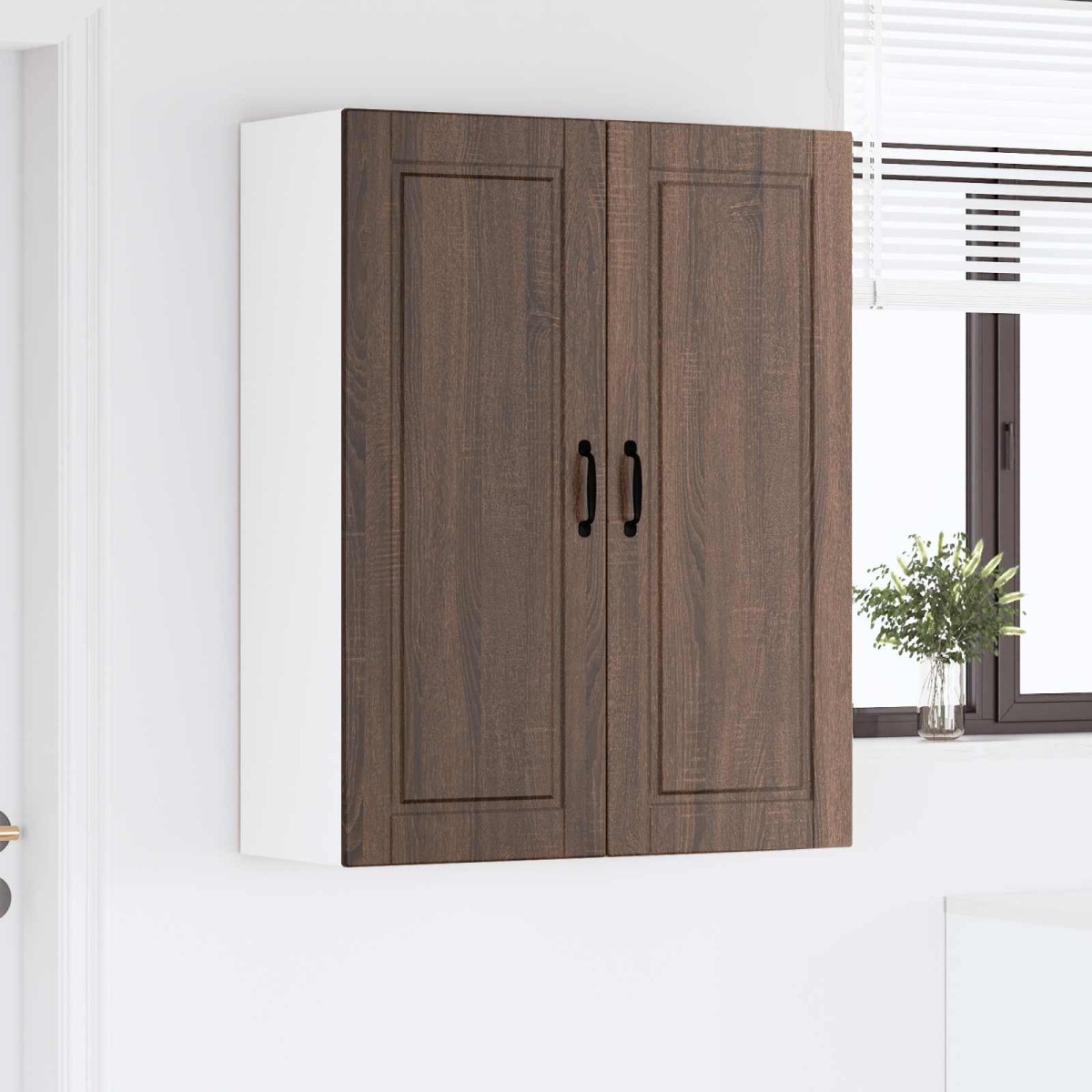 vidaXL Ντουλάπα Τοίχου PORTO Καφέ δρυς 80 x 31 x 100 εκ.