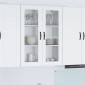 vidaXL Ραφιέρα τοίχου PORTO Λευκό 80 x 31 x 100 εκ. Επεξεργασμένο Ξύλο