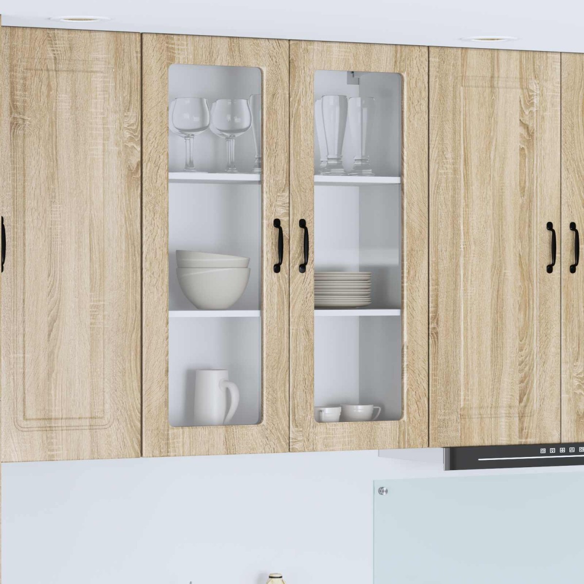 vidaXL Ραφιέρα τοίχου PORTO Δρύς Sonoma 80 x 31 x 100 εκ.
