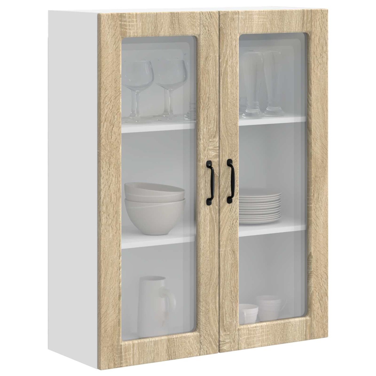 vidaXL Ραφιέρα τοίχου PORTO Δρύς Sonoma 80 x 31 x 100 εκ.