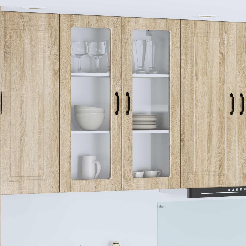 vidaXL Ραφιέρα τοίχου PORTO Δρύς Sonoma 80 x 31 x 100 εκ.