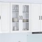 vidaXL Ραφιέρα τοίχου PORTO Υψηλής γυαλάδας λευκό 80 x 31 x 100 εκ.